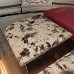 Statement Coffee Table with Marble-Effect Surfaces and Fragmented Design
